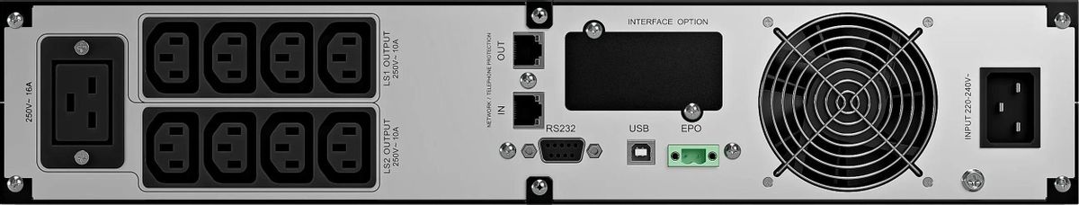 Источник бесперебойного питания Ippon Smart Winner II 3000 / 3000 ВА / 2700 Вт / 8 x IEC 320 C13, 1 x IEC 320 С19, фото4
