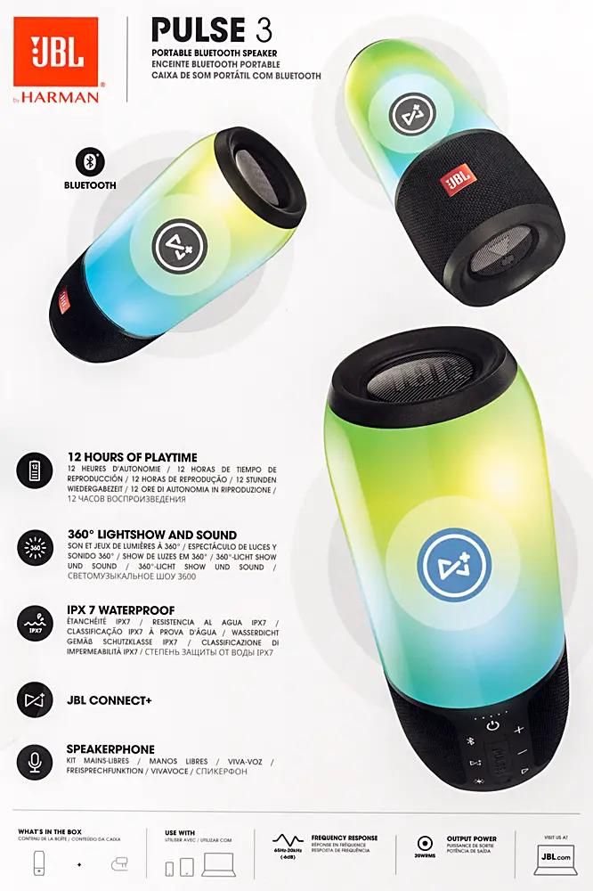 JBL Pulse 3 20 jblpulse3blkeu