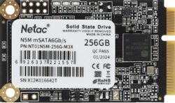 Изображение товара SSD накопитель NETAC N5M 256ГБ mSATA SATA III высокой скорости Изображение товара SSD накопитель NETAC N5M 256ГБ mSATA SATA III высокой скорости