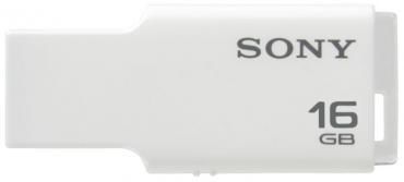 Флешка USB Sony Micro Vault Style 16ГБ, USB2.0, белый [usm16gm ...
