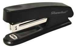 Степлер Silwerhof 12 листов, 50 скоб, черный