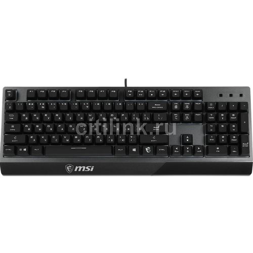 Клавиатура MSI Vigor GK30 RU, проводная, USB, плунжерная, черный [s11-04ru236-cla]