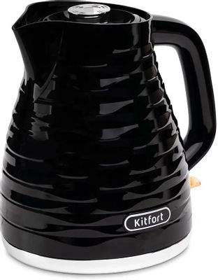 Чайник электрический KitFort КТ-6152, 2200Вт, черный и нержавеющая сталь