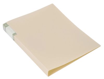 Папка с зажимом Бюрократ Gems GEM07PCREAM,  A4,  пластик,  0.7мм,  карман торцевой с бумажной вставкой,  кремовый жемчуг