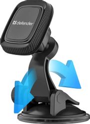 Держатель Defender CH-119 для смартфонов и навигаторов, магнитный, черный