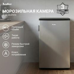 Морозильная камера TESLER RF 90, графитовый/черный