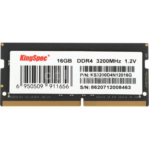 Оперативная память KINGSPEC KS3200D4N12016G DDR4 - 1x 16ГБ 3200МГц, (SO-DIMM), Ret