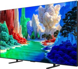 55" Телевизор TCL 55A400 Slim QLED, 4K Ultra HD, СМАРТ ТВ, Google TV, черный
