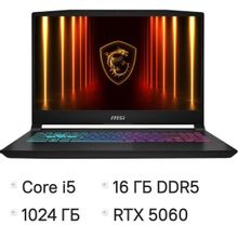 Изображение товара Игровой ноутбук MSI Katana 15 HX B14WFK-618XRU 15.6 дюймов