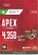 Изображение товара Пополнение игровой валюты Microsoft Apex Legends: 4350 Apex Coin,  регион: Весь мир (кроме России)