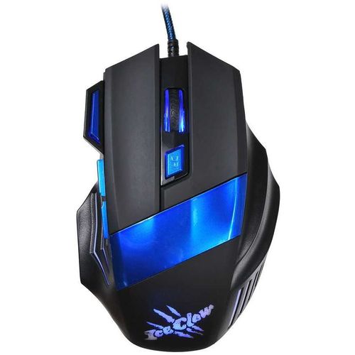 Мышь проводная Oklick 775G Ice Claw, игровая, оптическая, USB, 2400dpi, черный [945847]