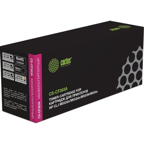 Картридж Cactus CS-CF363A, CF363A, пурпурный / CS-CF363A