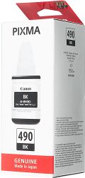 Чернила Canon GI-490BK 0663C001, для Canon, 135мл, черный
