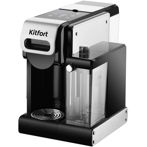 Капсульная кофеварка KitFort КТ-7675, 1460Вт, цвет: фиолетовый