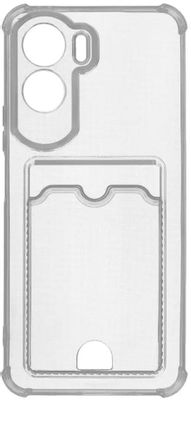 Чехол (клип-кейс) ZIBELINO Silicone Card Holder, для Honor 90 Lite, прозрачный [zsch-hon-90-lite-cam-trn]