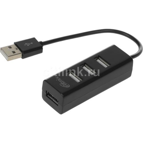 Хаб (разветвитель) Ritmix CR-2402, черный