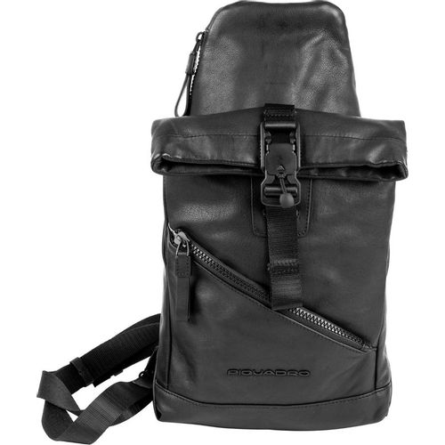 Рюкзак слинг Piquadro Harper CA6784AP/N черный натуральная кожа
