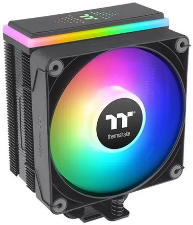 Устройство охлаждения (кулер) Thermaltake Astria 200,  4-pin,  ARGB,  120мм,  черный,  retail [cl-p119-al12sw-a]