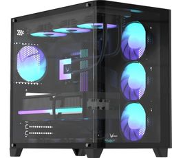 Изображение товара Корпус ATX Formula Crystal U2, Midi-Tower, без БП,  черный