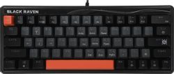 Клавиатура Defender Black Raven GK-417, проводная, механическая, серый