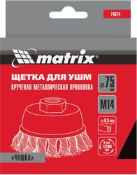 Щетка дисковая MATRIX 74624, 75мм, по металлу