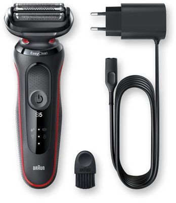 Электробритва Braun Series 5 50-R1000s,  черный и красный
