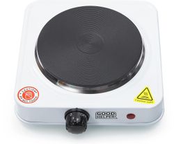 Настольная плита электрическая GOODHELPER ES-10P10, эмалированный металл, белый