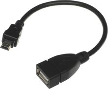 Изображение товара Кабель  mini USB (m) -  USB (f),  0.2м,  0.8A,  черный