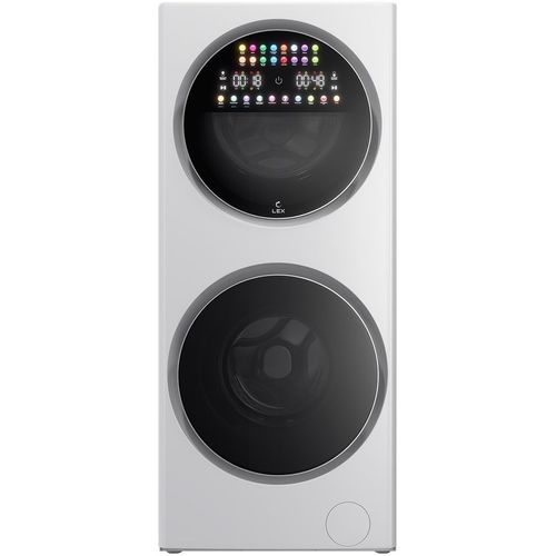 Стирально-сушильная машина LEX LWM10714WLuxIDD, с фронтальной загрузкой, 10кг, 1400об/мин, с паром, с сушкой, инверторная