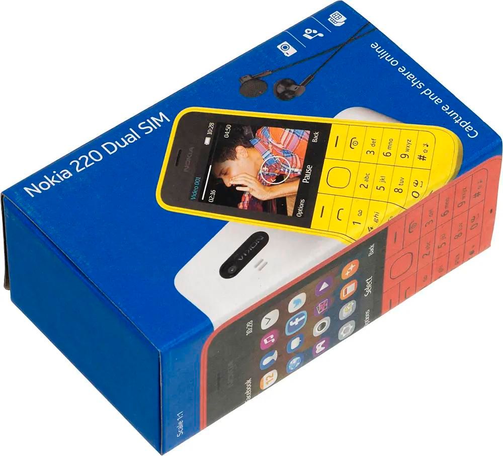 Характеристики Сотовый телефон Nokia 220 Dual Sim красный (898791) смотреть  в СИТИЛИНК