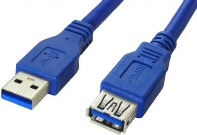 Кабель-удлинитель USB3.0 PREMIER 5-905,  USB 3.0 A(m) (прямой) -  USB 3.0 A(f) (прямой),  3м,  пакет,  синий [5-905(3,0)-3.0(bl)]