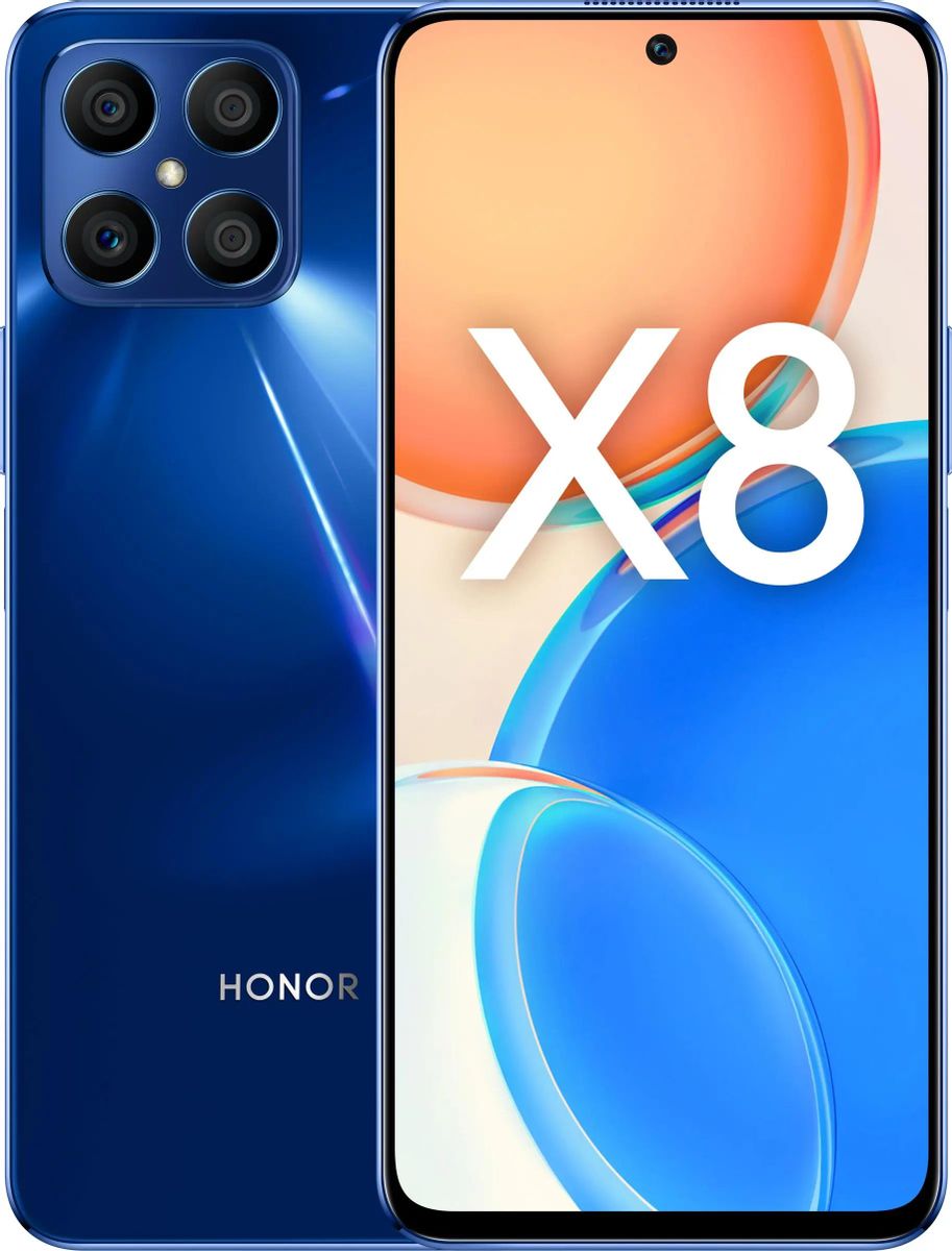 Характеристики Смартфон Honor X8 6/128Gb, TFY-LX1, синий океан (1723401)  смотреть в СИТИЛИНК