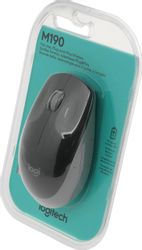 Мышь беспроводная Logitech M190, USB, черный и серый