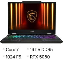 Изображение товара Игровой ноутбук MSI Cyborg 15 B2RWFKG с GTX 5060 и 16 ГБ ОП