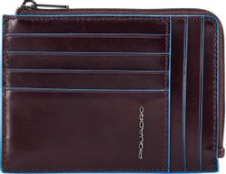 Чехол для кредитных карт Piquadro Blue Square PU1243B2R/MO, кожа натуральная, коричневый