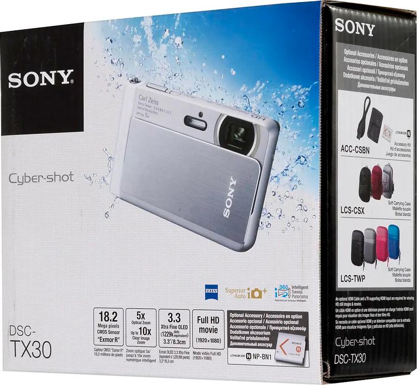 Цифровой компактный фотоаппарат Sony Cyber-shot DSC-TX30