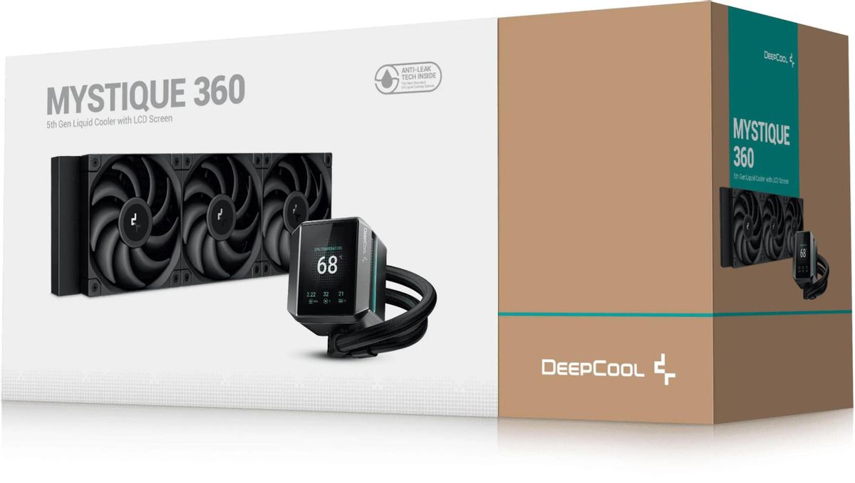 Система водяного охлаждения DeepCool Mystique 360, LCD, 4-pin