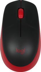 Мышь беспроводная Logitech M190, USB, черный и красный