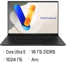 Изображение товара Ноутбук ASUS Vivobook S 16 OLED 16 дюймов 3K Core Ultra 5 225U 16GB 1TB SSD без ОС