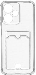 Чехол (клип-кейс) ZIBELINO Silicone Card Holder, для Infinix Hot 30 Play, прозрачный