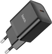 Изображение товара Сетевое зарядное устройство Hoco N27 Black, USB-C, 20Вт, 3A