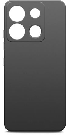 Чехол (клип-кейс) BORASCO Silicone Case, для Infinix Smart 7 Plus, черный [72269]