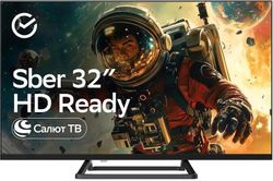Изображение товара 32" Умный телевизор SBER SDX-32H3114 HD, СМАРТ ТВ, Салют ТВ, черный