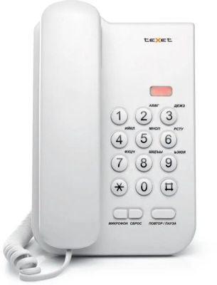 Проводной телефон TeXet ТХ-212, светло-серый