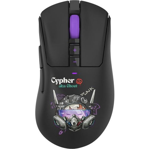 Мышь беспроводная A4TECH Bloody R73 Pro, игровая, радио, оптическая, USB, USB-C, 26000dpi, черный и рисунок [r73 pro cypher…