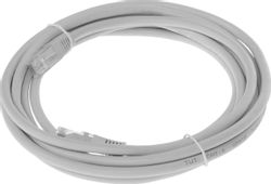 Патч-корд LanMaster вилка RJ-45, вилка RJ-45, кат.6, ПВХ, 3м, серый