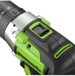 Ударная дрель-шуруповерт GREENWORKS GD24DD60, 4Ач