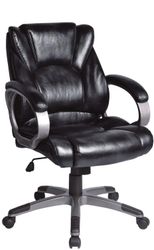 Кресло BRABIX Eldorado EX-504, экокожа, до 120кг,  черный