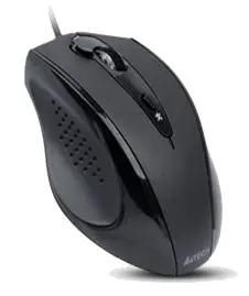 Мышь проводная A4Tech D-810FX, оптическая, USB, 1600dpi, черный