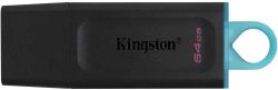 Флешка USB Kingston DataTraveler Exodia 64ГБ, USB3.2, черный и голубой
